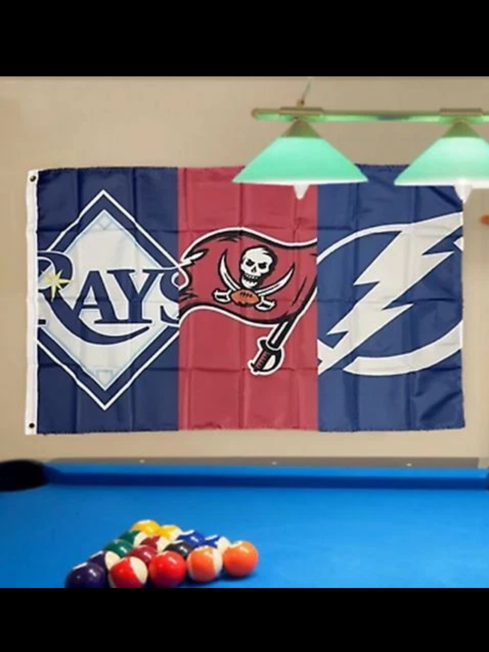 Tampa Bay⚾️🏈🏒Sports Team Triple-Logo Flag